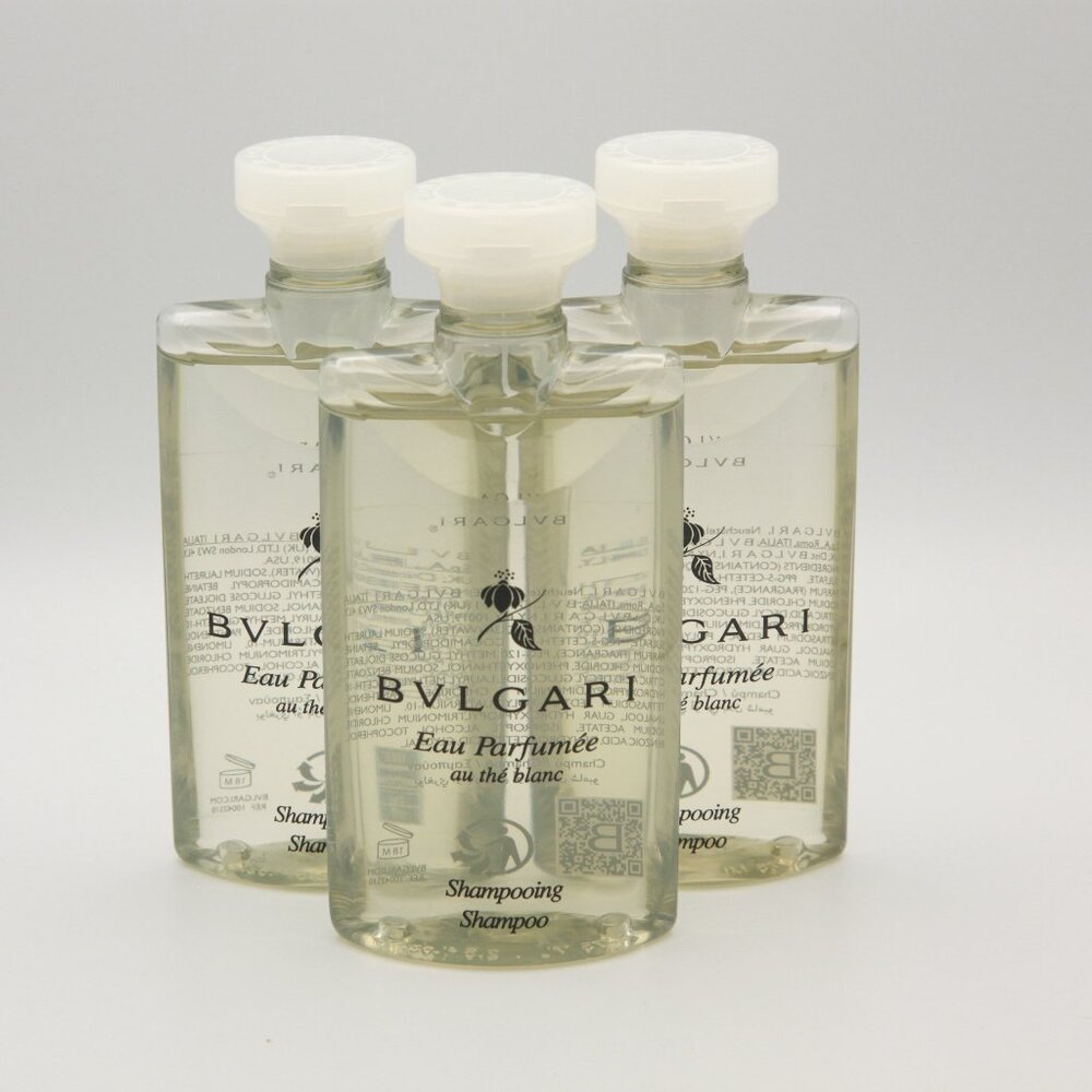 BVLGARI au thé Blanc Pack Of 6 NEW (White Tea) Shampoo - 2.5 Fl oz / 75mL